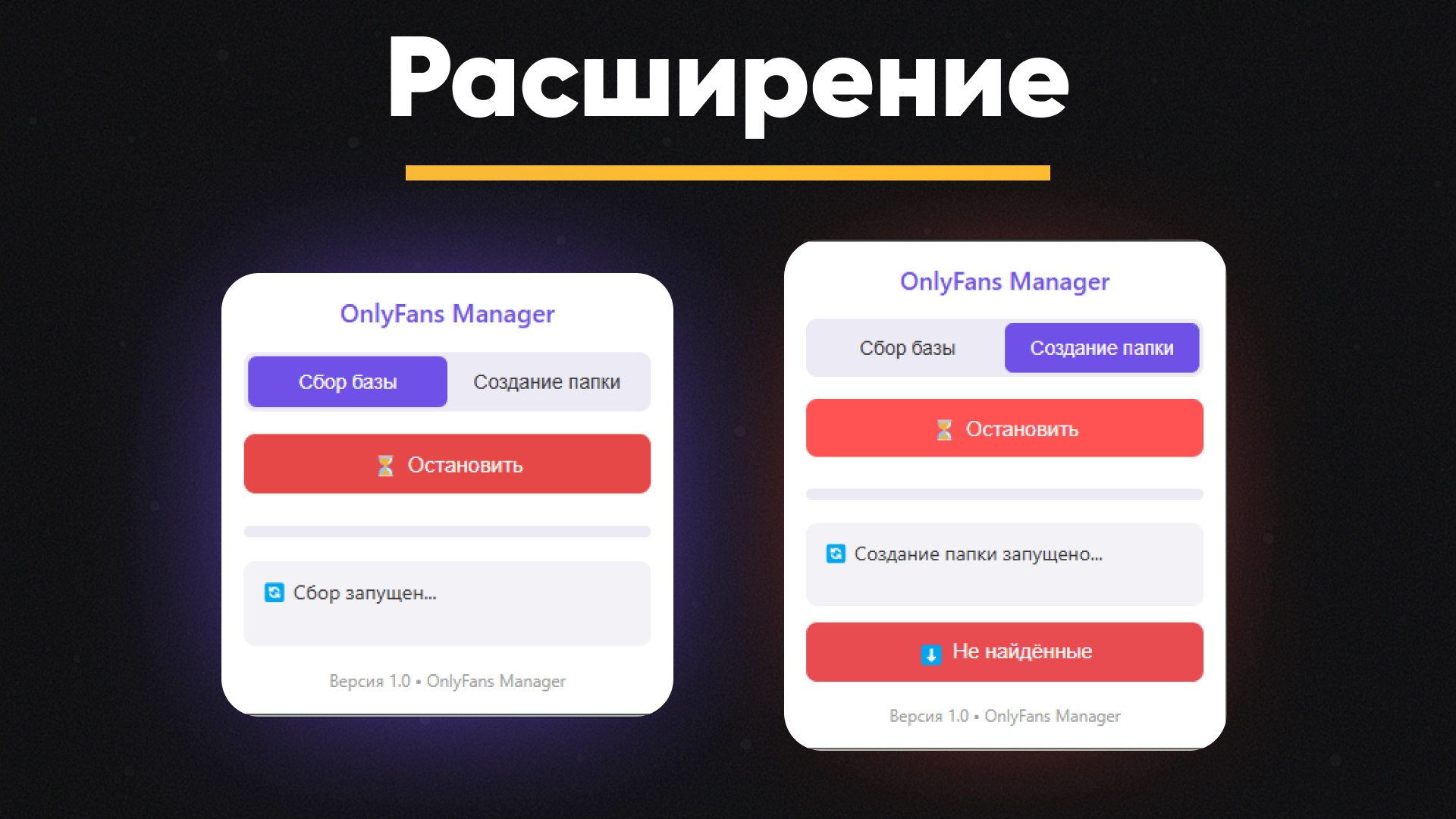 Расширение для браузера: автоматизация фильтрации фанов